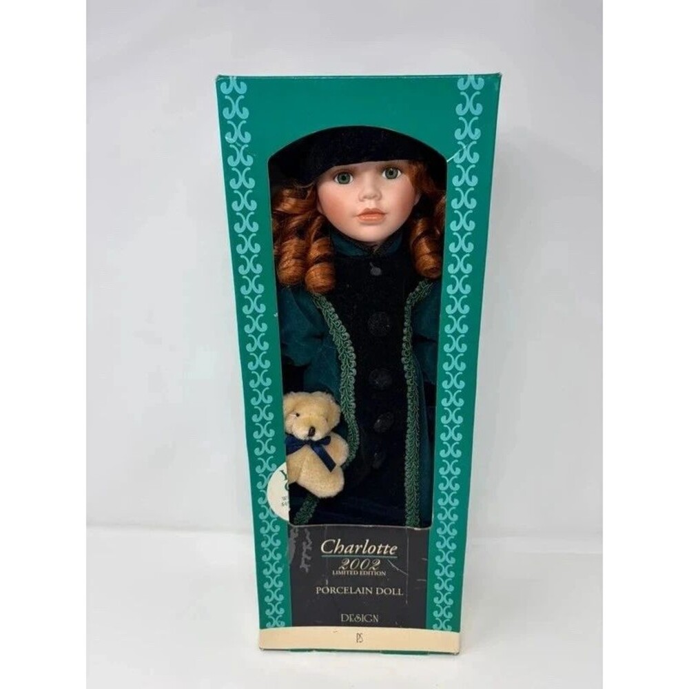 Vintage porcelain doll 2002 limited edition charlotte read description